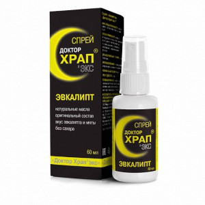ДОКТОР ХРАПЭКС СПРЕЙ ЭВКАЛИПТ 60МЛ. ДОКТОР ХРАПЭКС СПРЕЙ ЭВКАЛИПТ 60МЛ.