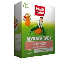 МУЛЬТИ-ТАБС ЮНИОР ФРУКТОВЫЙ ВКУС №30 ТАБ.ЖЕВ.