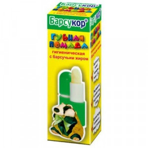 БАРСУКОР ПОМАДА ГИГ. БАРСУЧИЙ ЖИР 3,5Г. БАРСУКОР ПОМАДА ГИГ. БАРСУЧИЙ ЖИР 3,5Г.